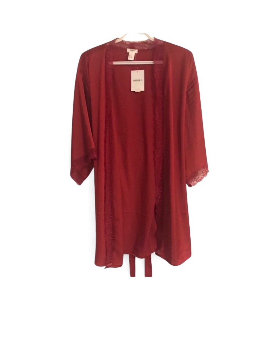 Forever 21 Burgundy Kimono Robe